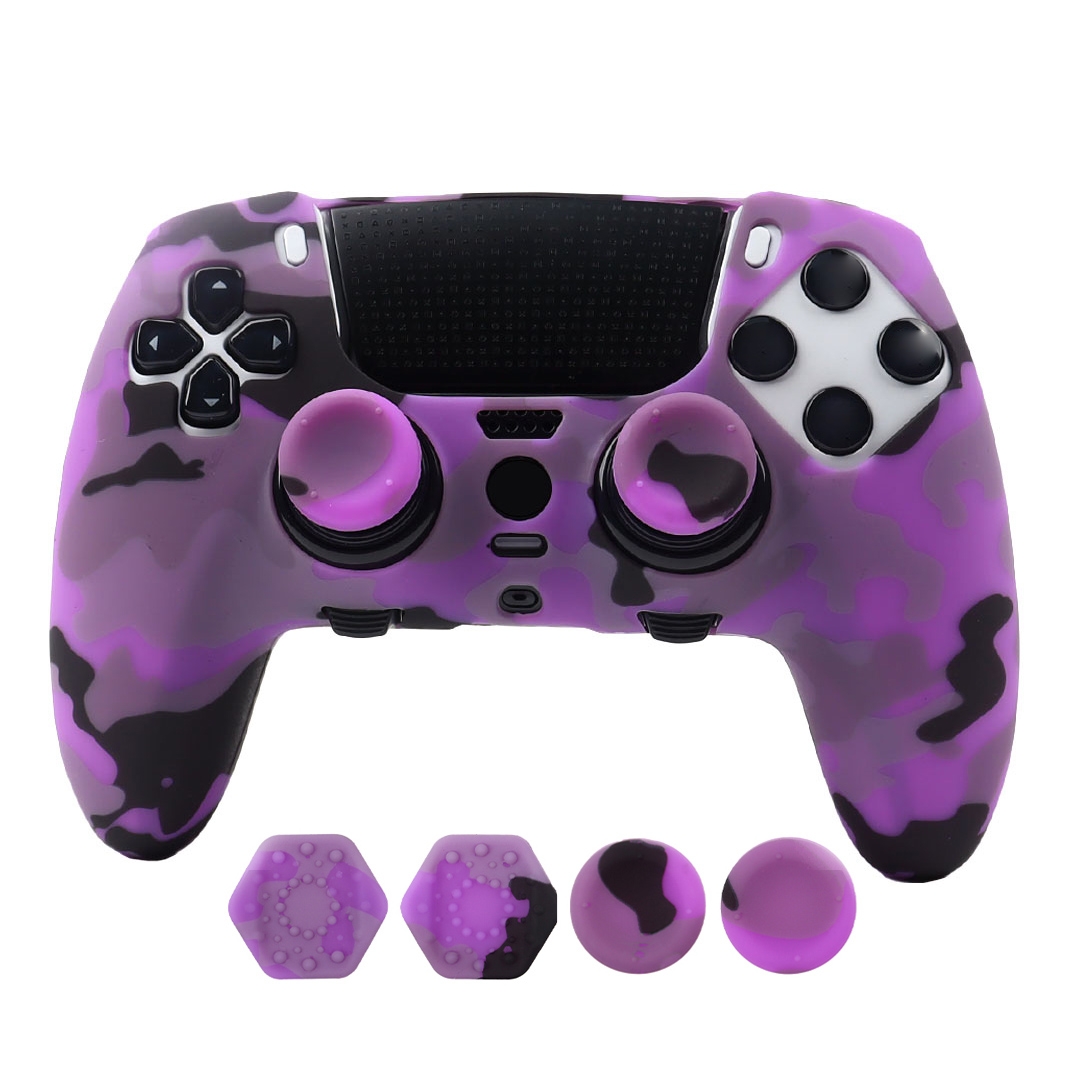 Sony Controller Dualsense Edge - Funda de Silicona Antideslizante con Camuflaje