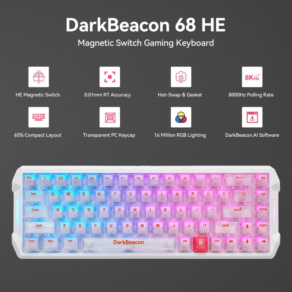 Gaming Console Zone - Teclado Magnético para Juegos DarkBeacon Flux