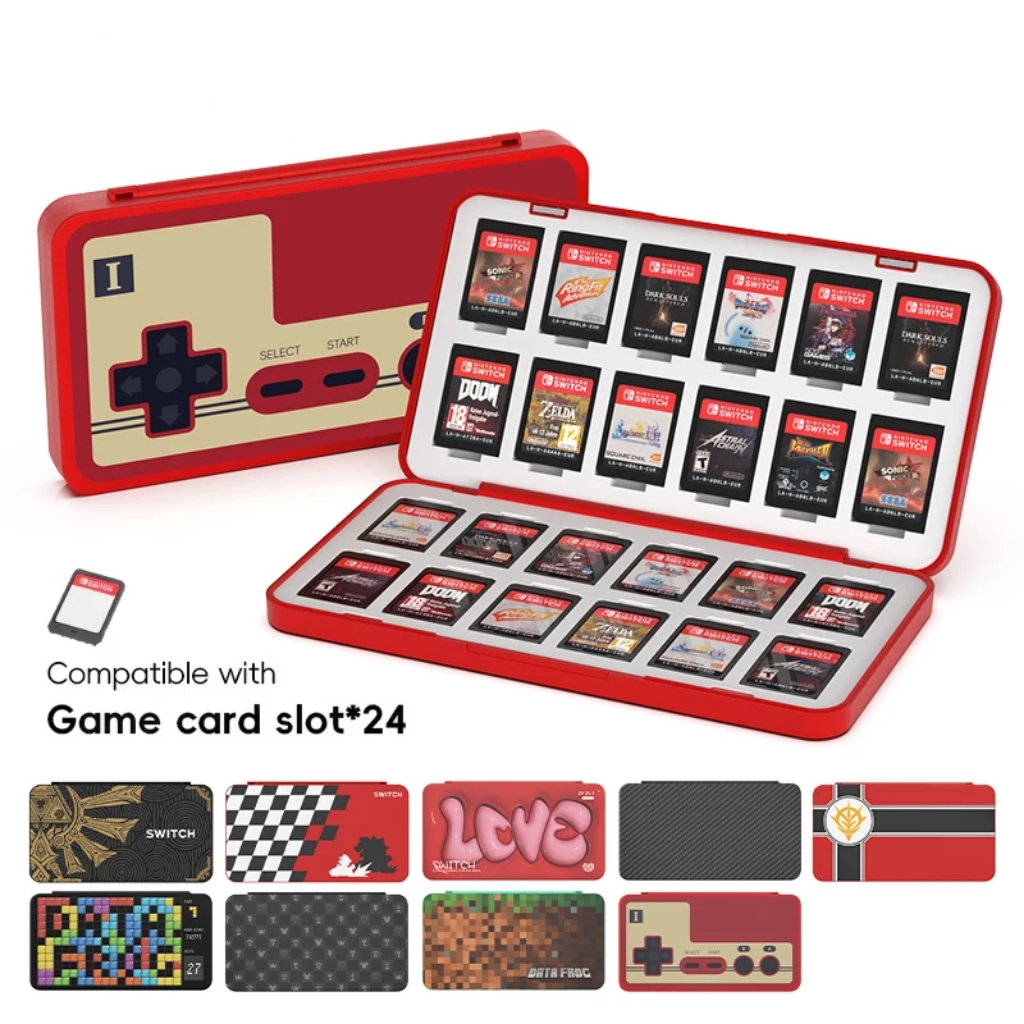 Nintendo Console Switch Lite - Estuche para tarjetas de juego 24