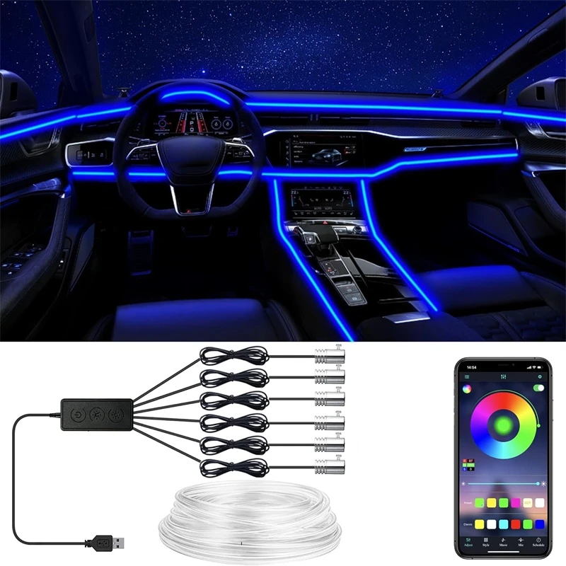 Led Gaming Light Strip - Luces de alambre EL flexibles con