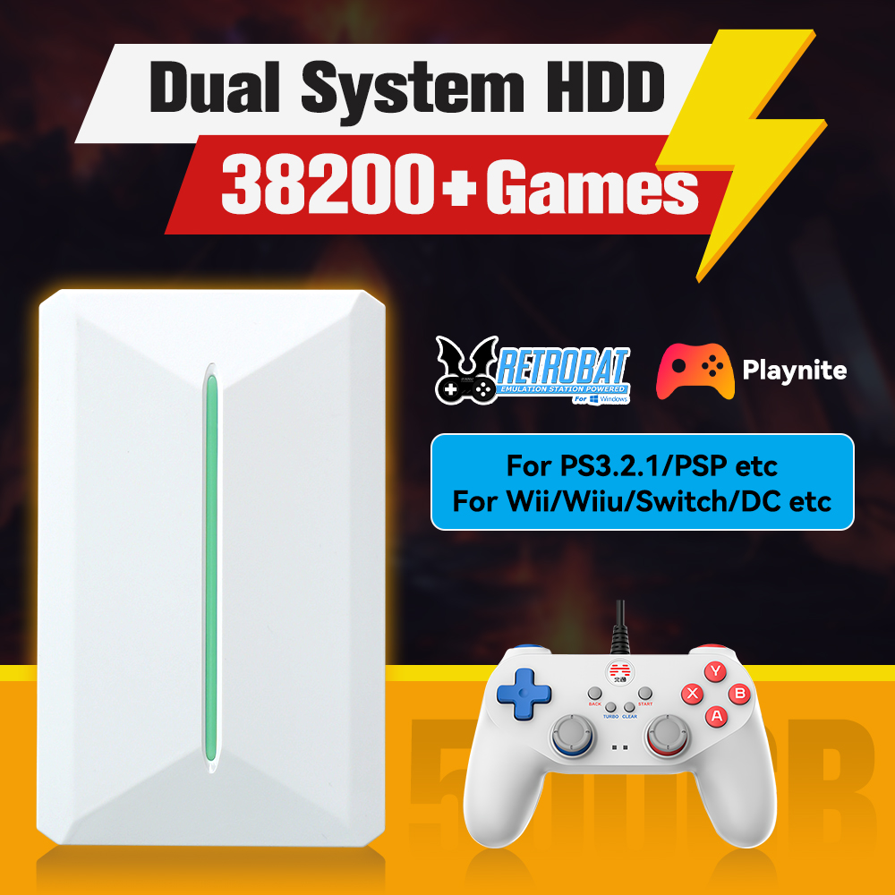Gaming Console Stick - Retrobat & Playnite System HDD consola