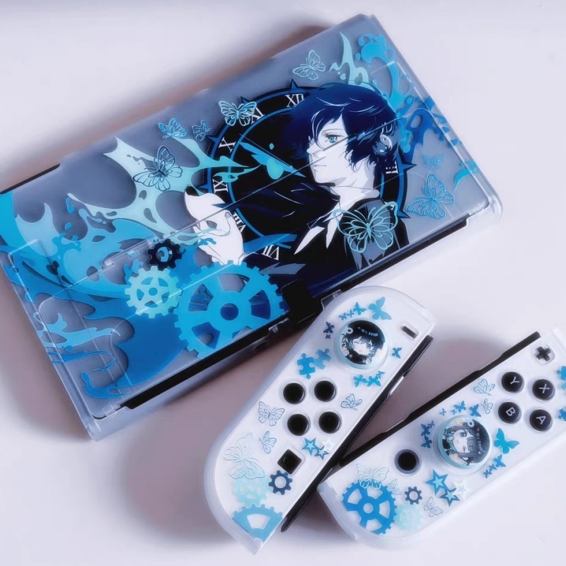 Nintendo Console Switch Lite - Funda Protectora Rígida Semitransparente con Diseño