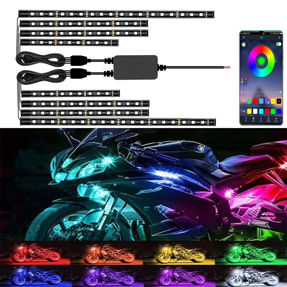 Led Gaming Light Strip - Luz decorativa LED para motocicleta, tira