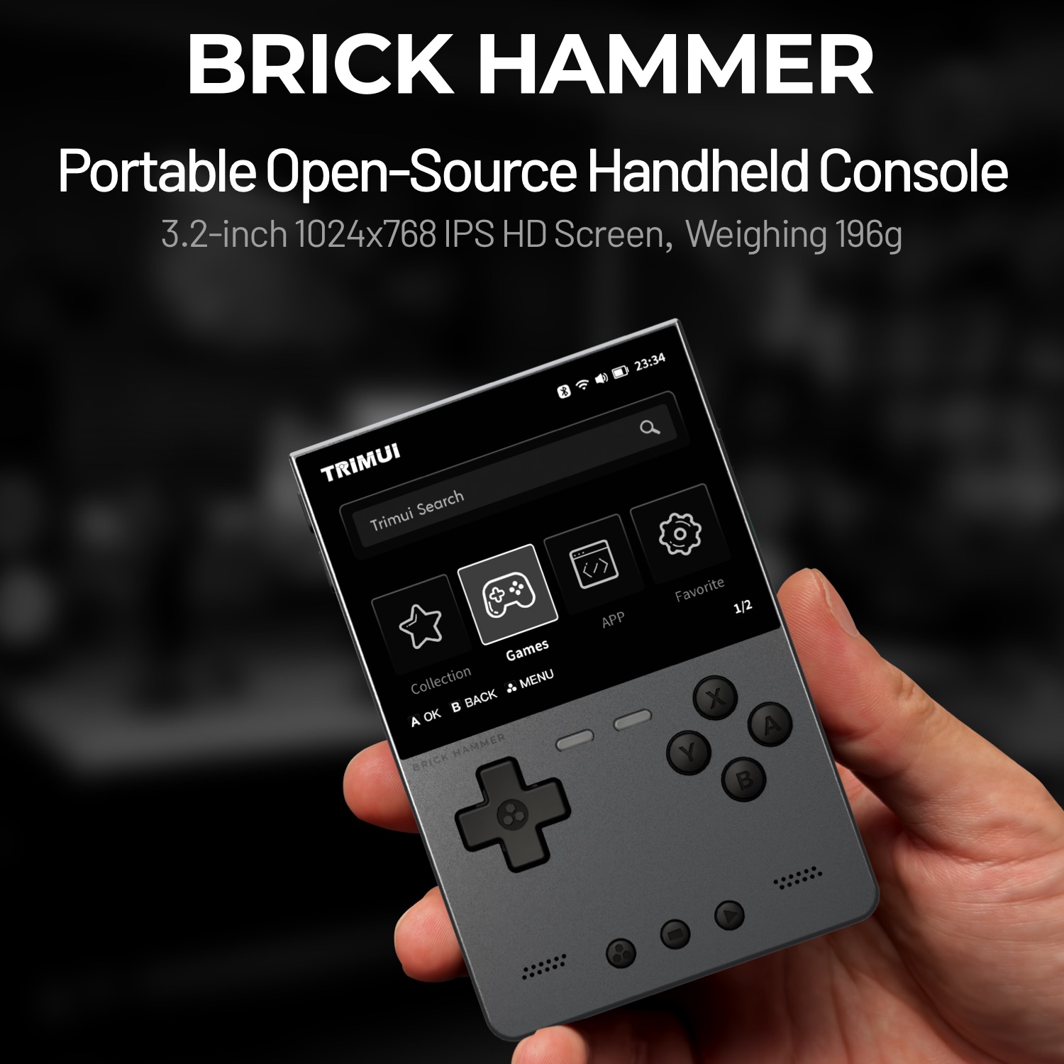 Gaming Console For Phone - TRIMUI BRICK HAMMER-consola de juegos portátil