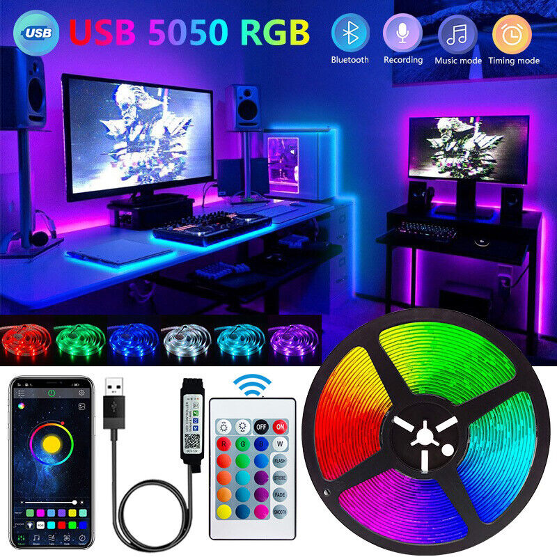 Led Gaming Light Strip - Tira de luces LED con Bluetooth