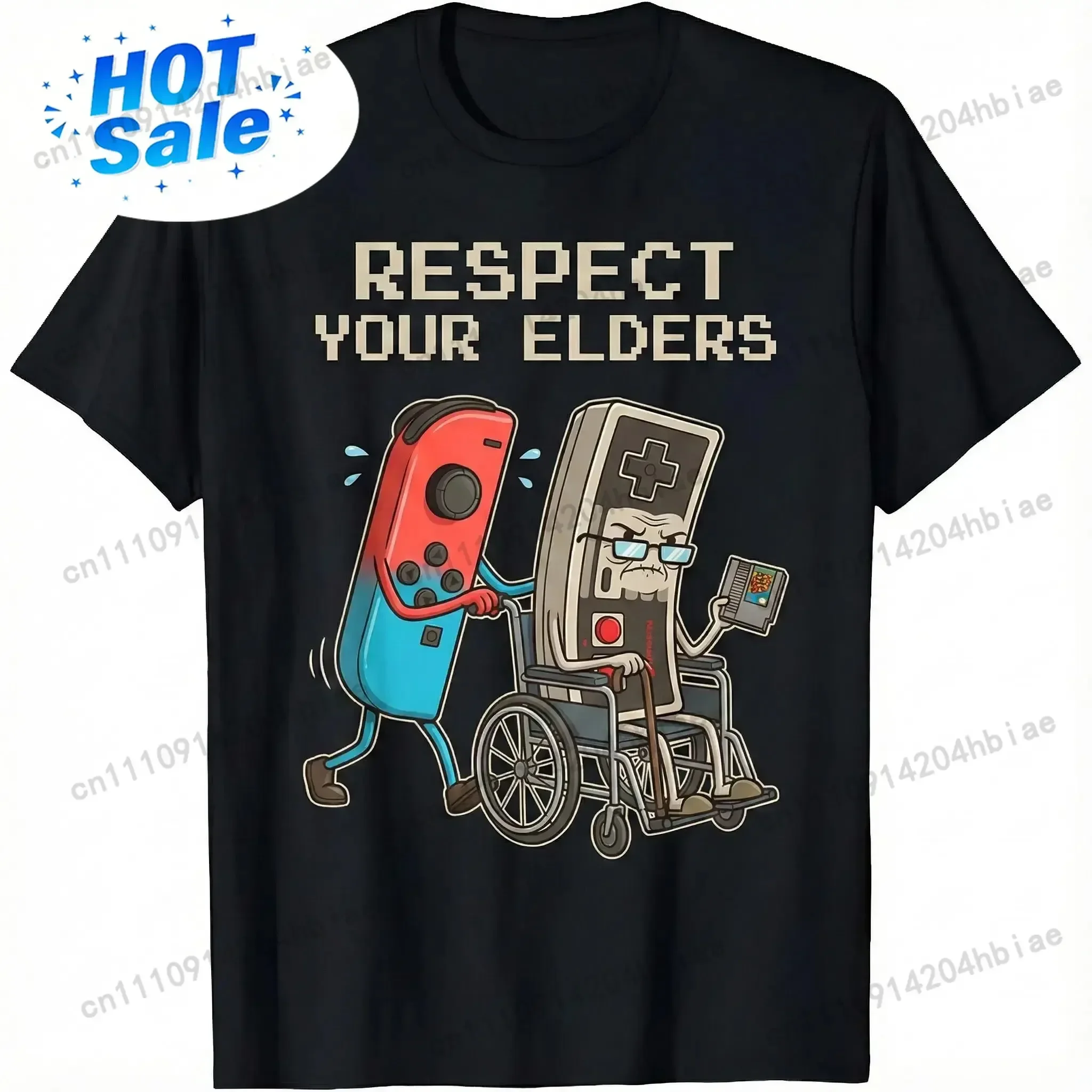 Gaming Console Old - Camiseta Gráfica Retro Gamer Divertida, Camiseta