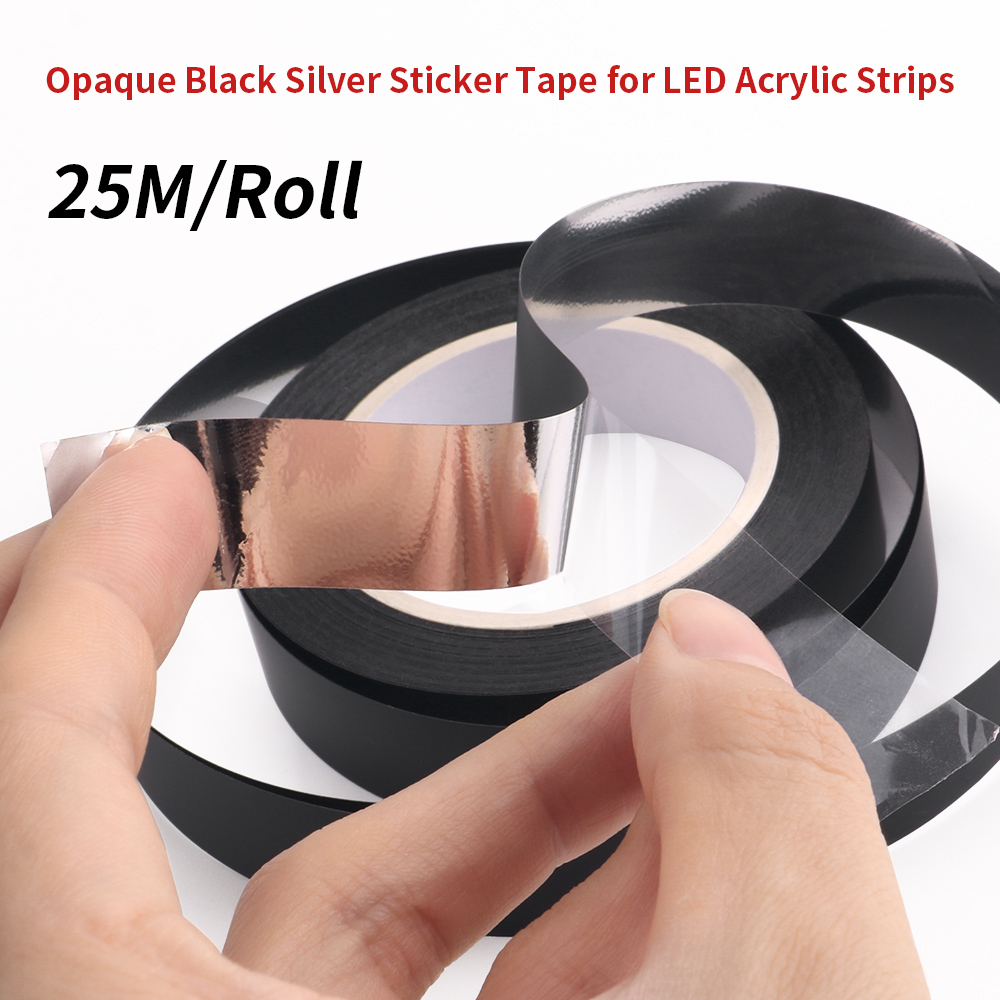 Led Gaming Light Strip - 25 m/rollo de cinta adhesiva negra