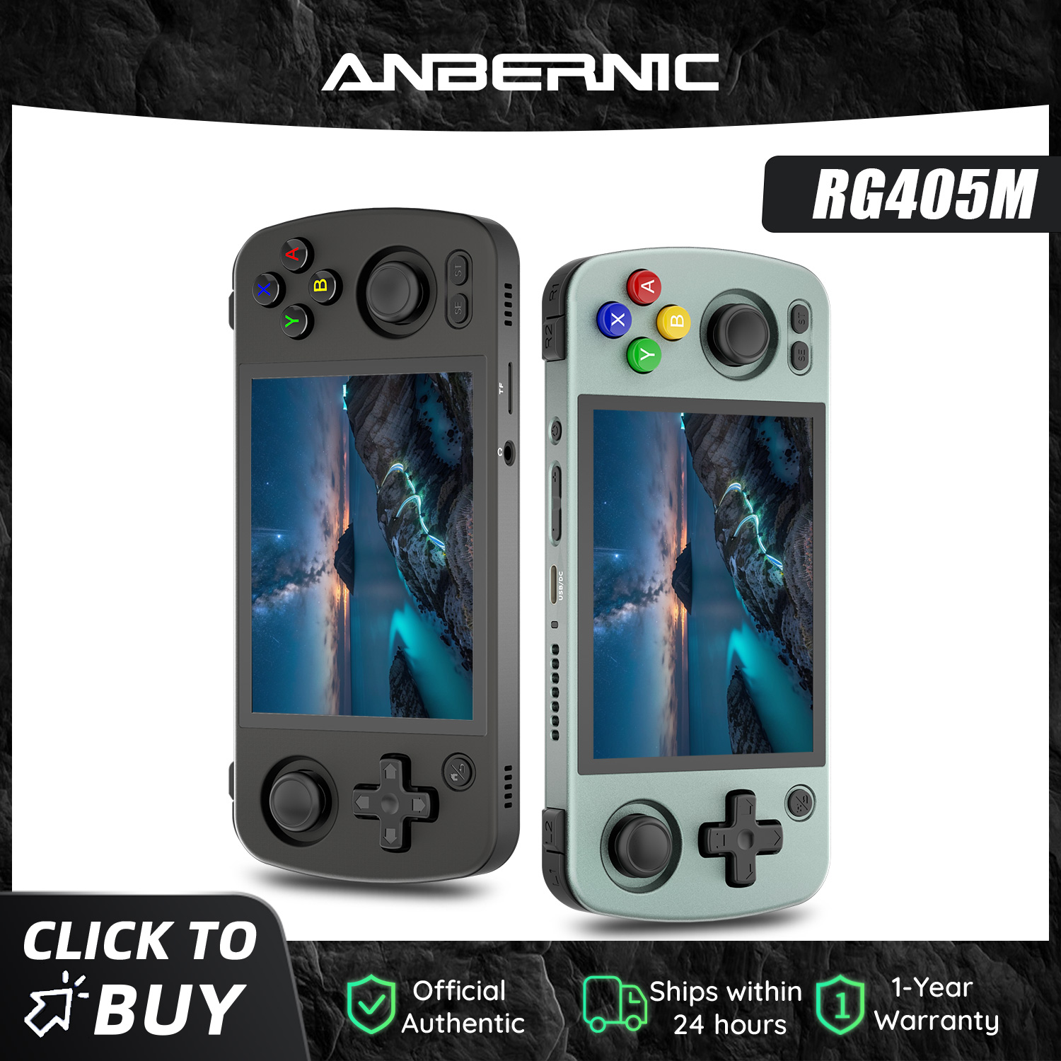 Gaming Console Old - Consola de Juegos Portátil Anbernic RG405M