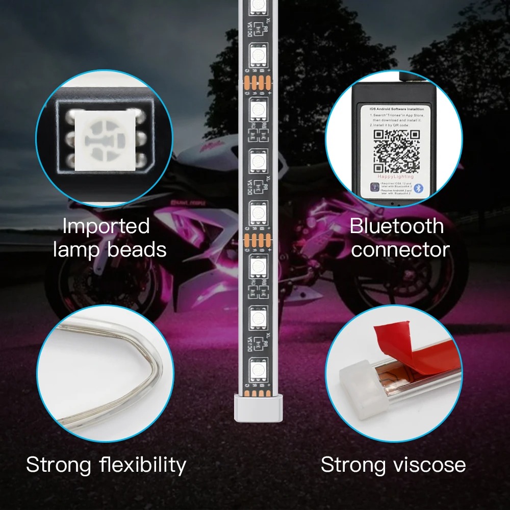Luz decorativa LED para motoci - Led Gaming Light Strip reseña y precio