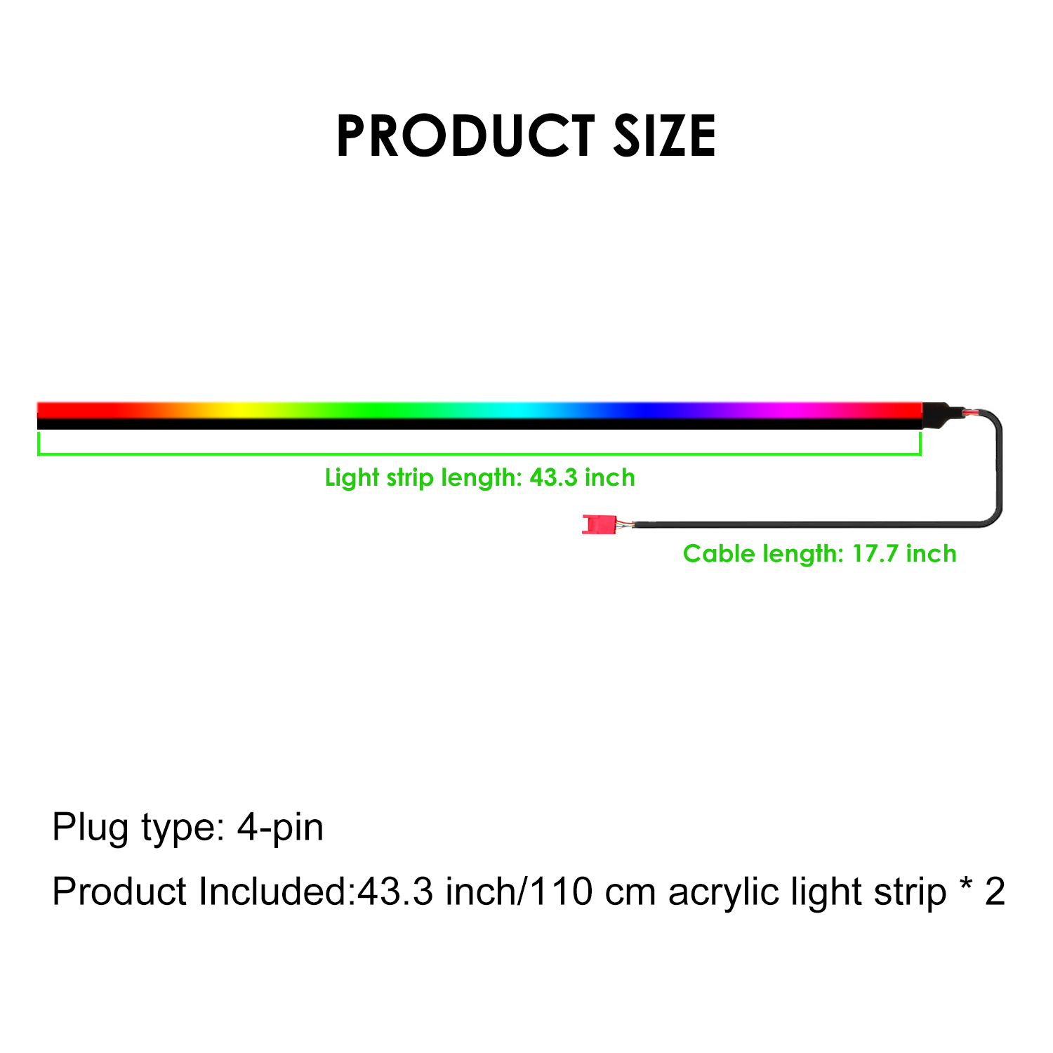 128 Tira de luces LED de decor - Led Gaming Light Strip reseña y precio